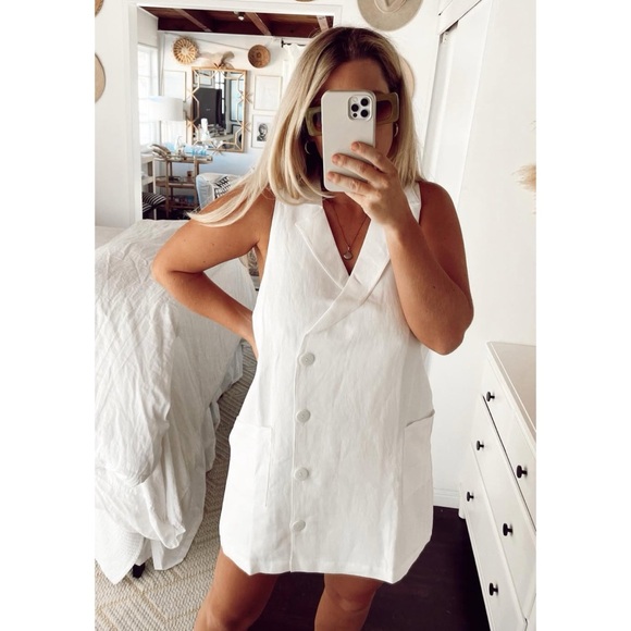Show Me Your MuMu Dresses & Skirts - Show Me Your Mumu Levi Linen Blazer Mini Dress
